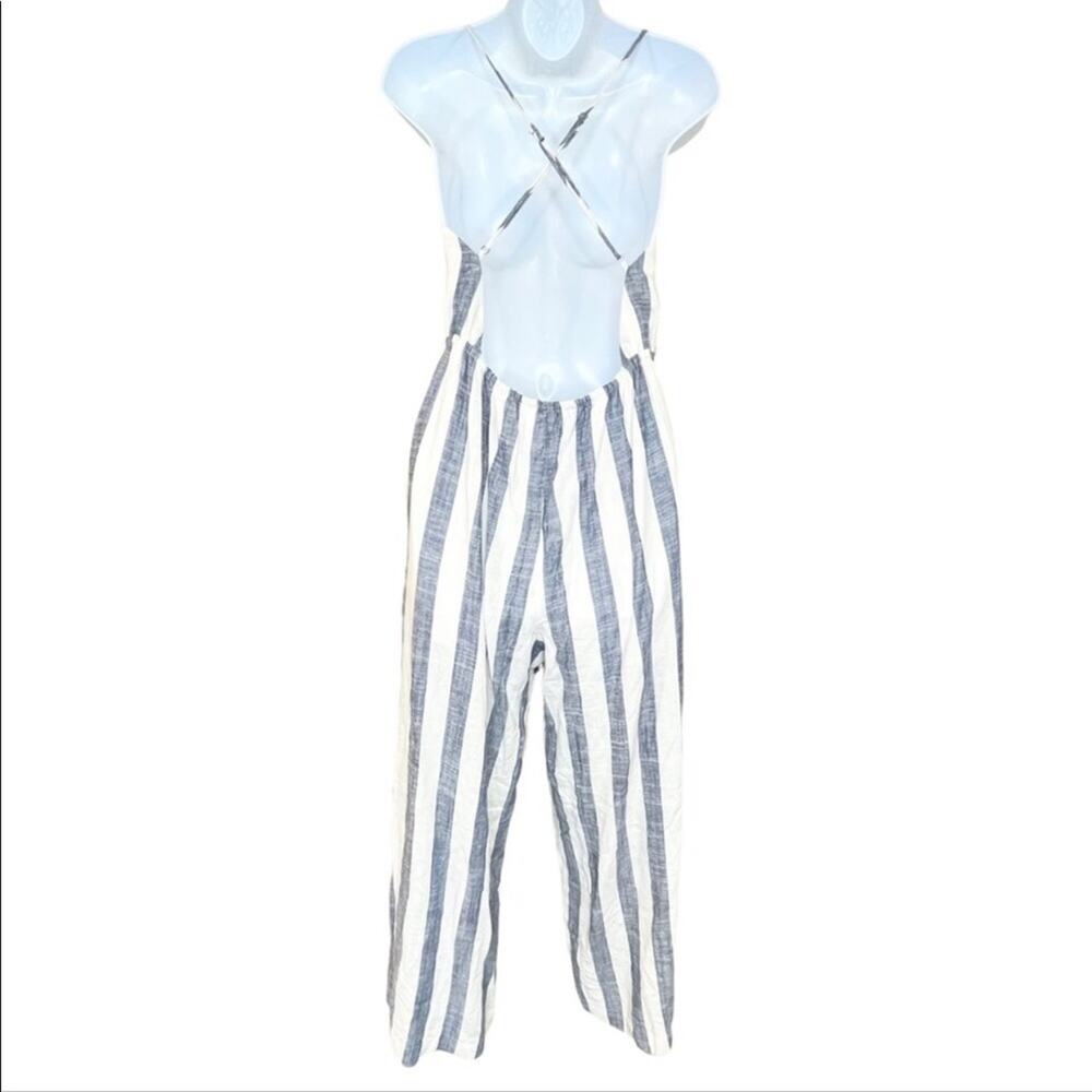 WILLOW Eli Open Back Linen Blend Jumpsuit Medium NWT - Picture 6 of 10